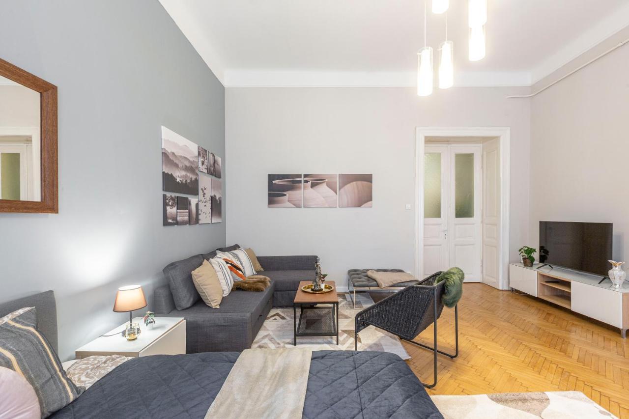 Spacious & Cozy Downtown Apartment With Balcony Budapest Kültér fotó